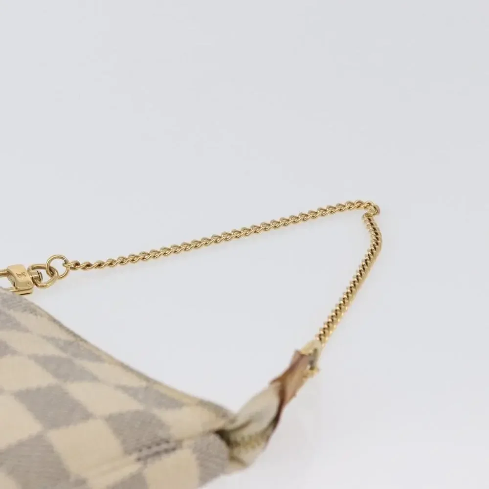 Louis Vuitton Damier Azur Mini Pochette Accessoires Pouch White
